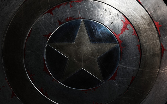 Captain america shield blood star free wallpaper - medium preview image