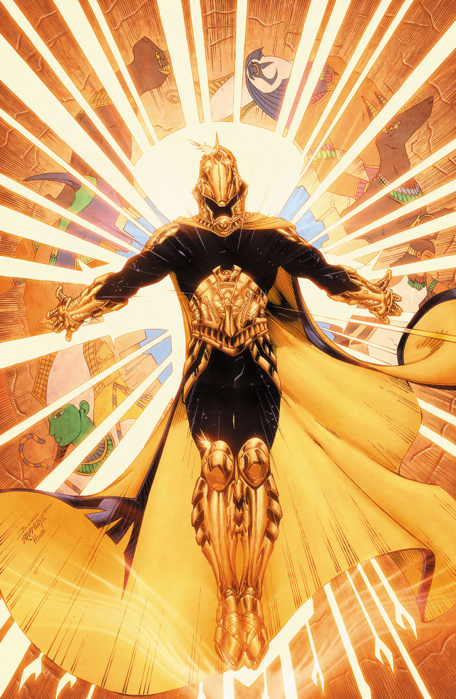 Man costume sunburst light arms free wallpaper - medium preview image