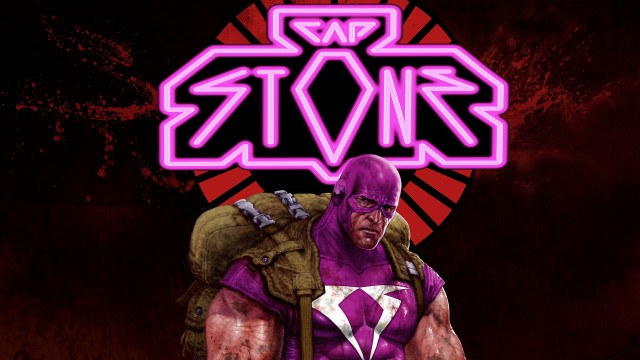 Purple man armor veins logo free wallpaper - medium preview image