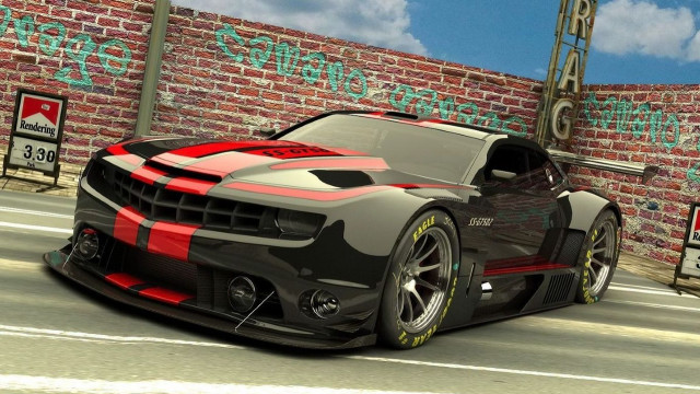 Car graffiti brick wall clock free wallpaper - medium preview image