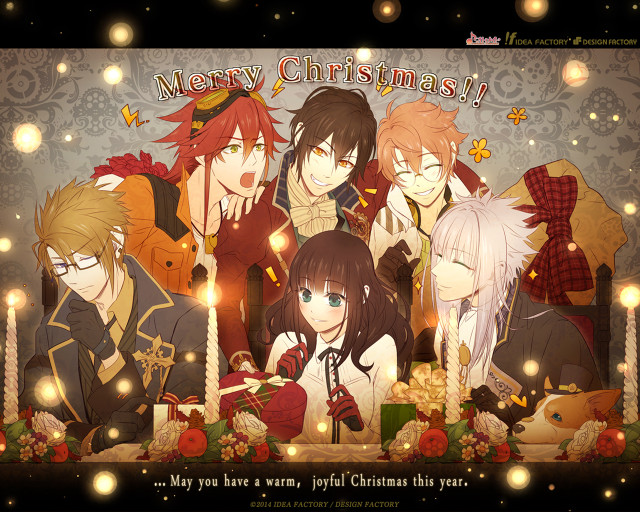 Anime characters christmas lights merry free wallpaper - medium preview image