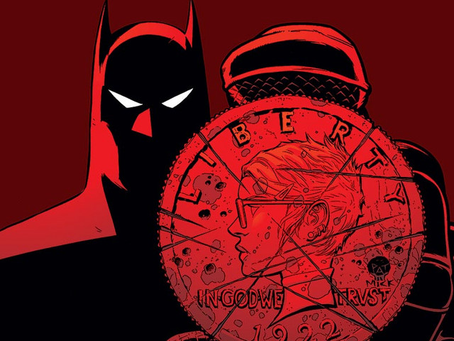 Batman clock red background character free wallpaper - medium preview image
