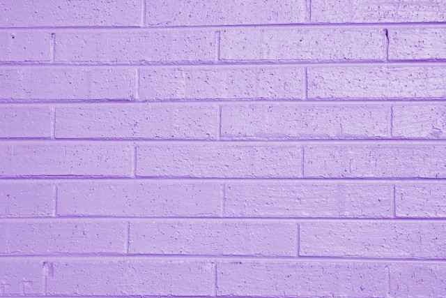Purple brick wall white clock free wallpaper - medium preview image
