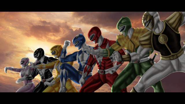 Costumed group sunset clouds sky free wallpaper - medium preview image