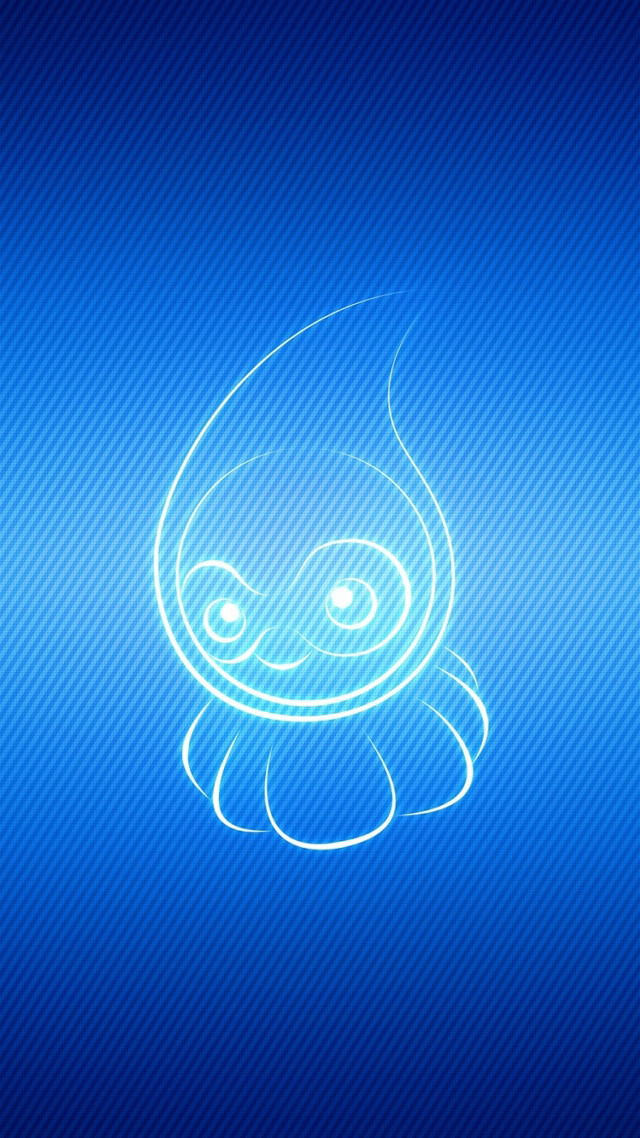 Blue background cartoon character face free wallpaper - medium preview image
