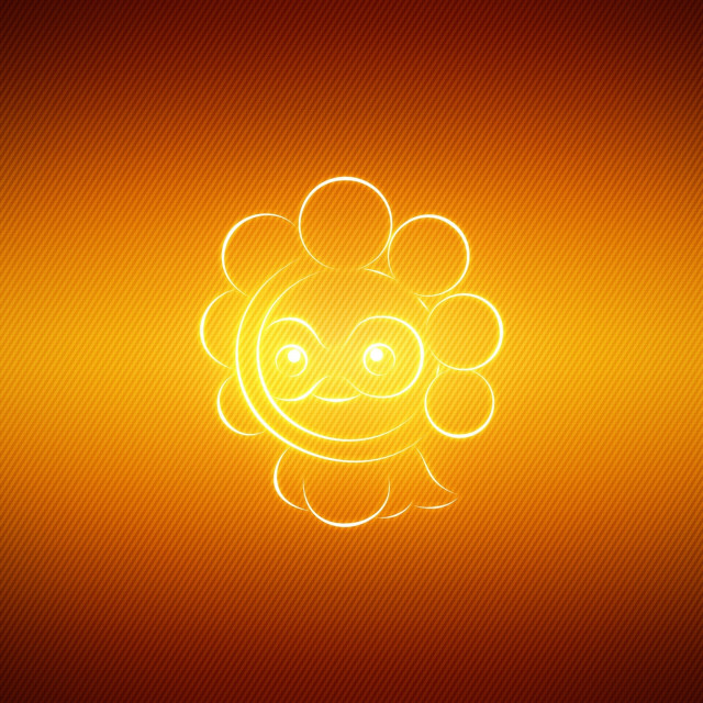 Yellow red smiling face circle free wallpaper - medium preview image