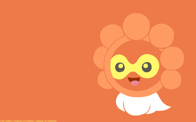 Cartoon character yellow face white free wallpaper - medium preview image