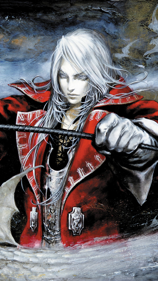Man red coat sword shoulder free wallpaper - medium preview image