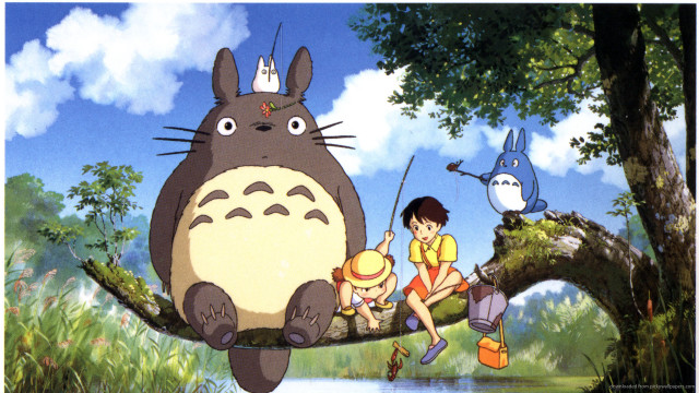 Cartoon family tree branch totoro free wallpaper - medium preview image