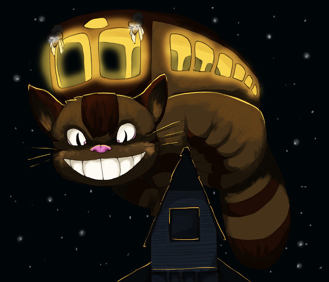 Cat house head back cat free wallpaper - medium preview image