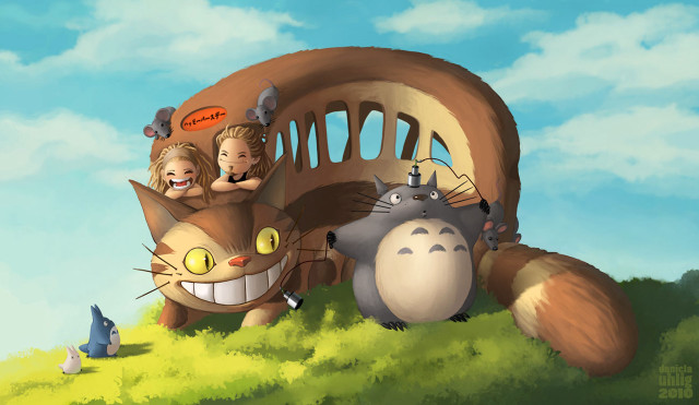 Giant animal group people grass free wallpaper - medium preview image