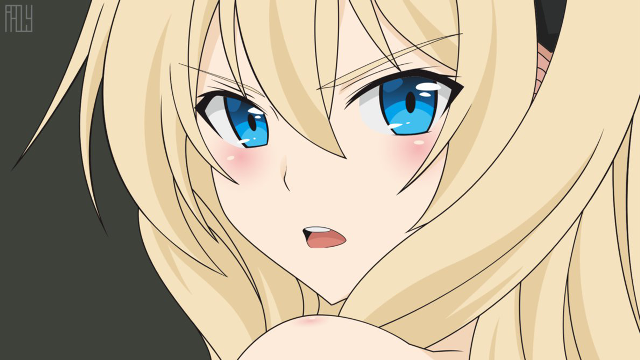 Blonde girl blue eyes long free wallpaper - medium preview image