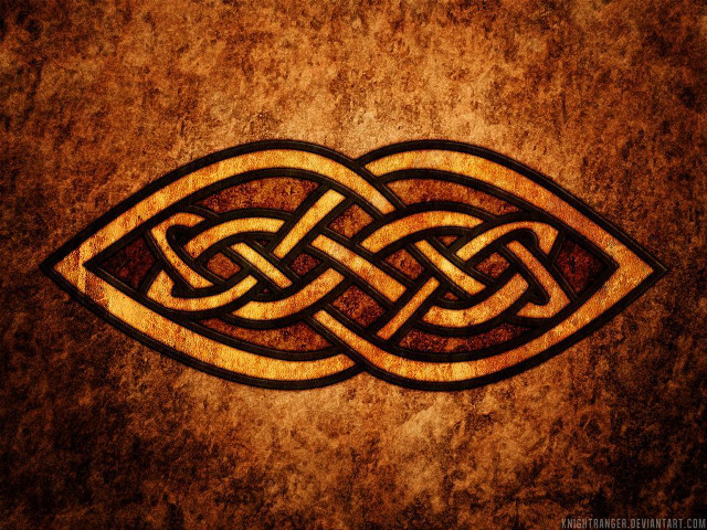 Celtic symbol brown background black free wallpaper - medium preview image