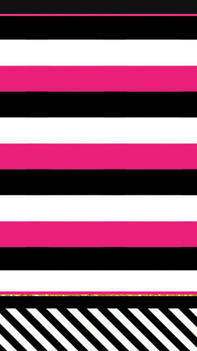 Black white striped background pink free wallpaper - medium preview image