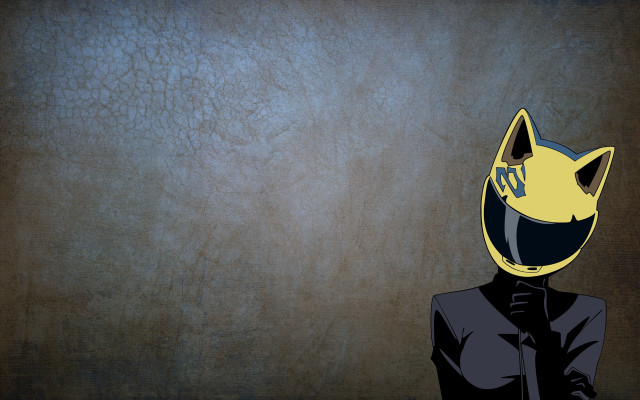 Yellow helmet black cat brown free wallpaper - medium preview image