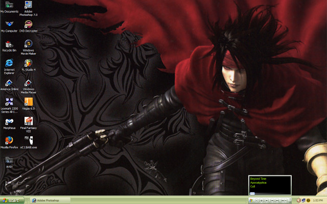 Man red cape sword computer free wallpaper - medium preview image