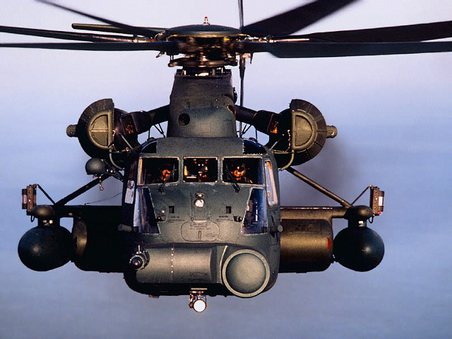 Military helicopter flying blue sky #2 free wallpaper - medium preview image