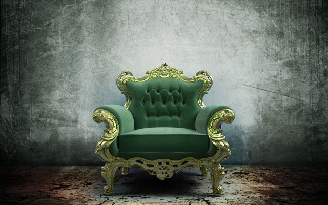 Green chair room wall floor free wallpaper - medium preview image