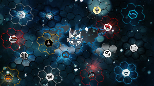 Hexagonal game colorful shapes abstract free wallpaper - medium preview image