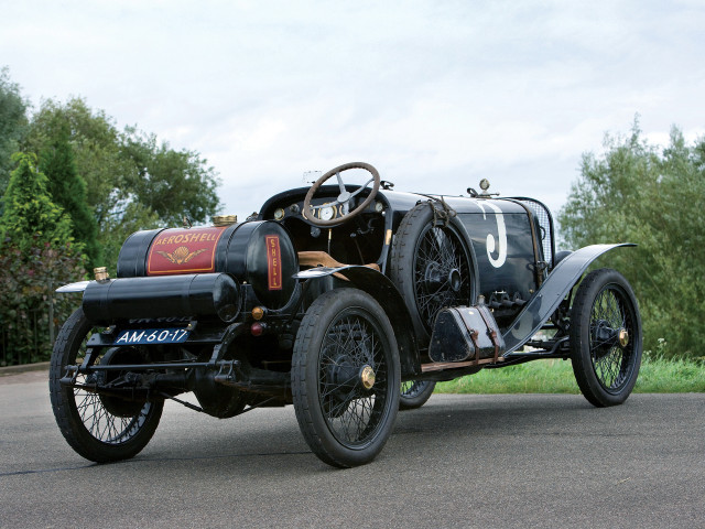Old fashioned car parked street free wallpaper - medium preview image