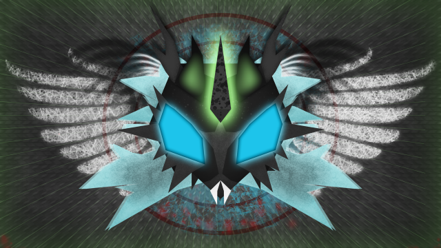 Tie wings green background black free wallpaper - medium preview image