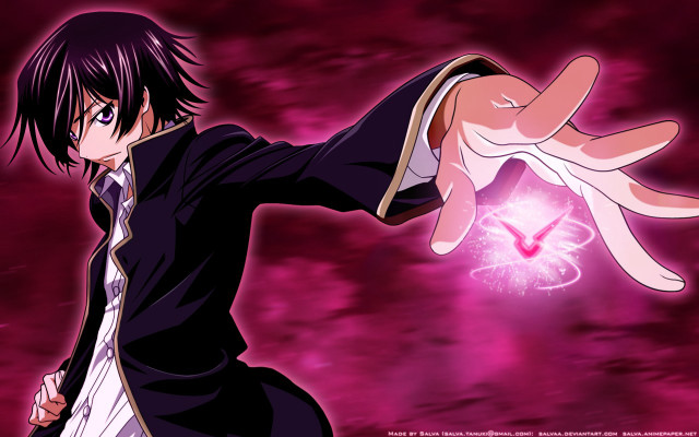 Man black suit pink clock free wallpaper - medium preview image
