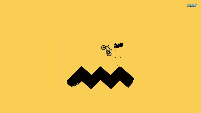Man riding bike hill mountain free wallpaper - medium preview image