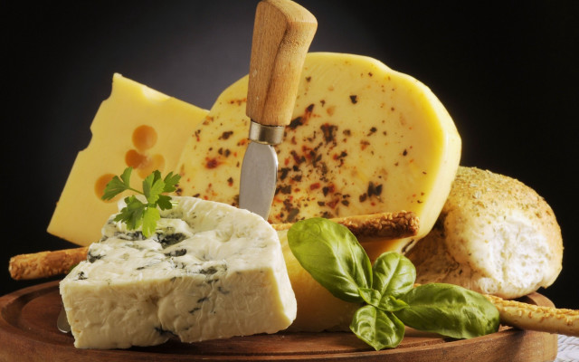 Cheese plate knife bread tablecloth free wallpaper - medium preview image