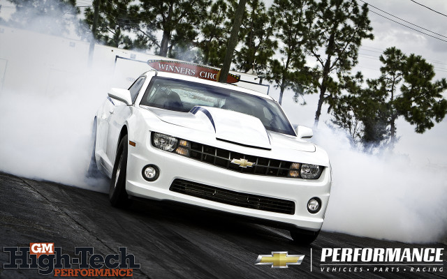 White car smoke hood driving free wallpaper - medium preview image