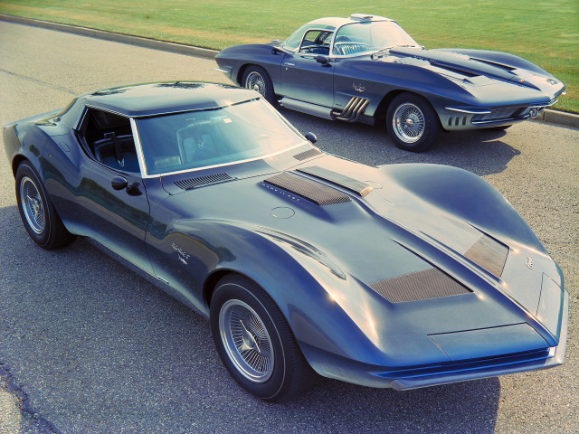 Two cars parked road grassy free wallpaper - medium preview image
