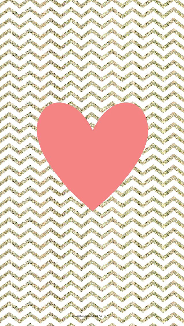 Heart chevron background pink heart free wallpaper - medium preview image