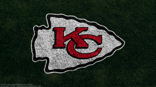 Chiefs logo grass black background free wallpaper - medium preview image