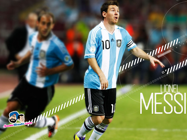 Soccer player running with ball free wallpaper - medium preview image
