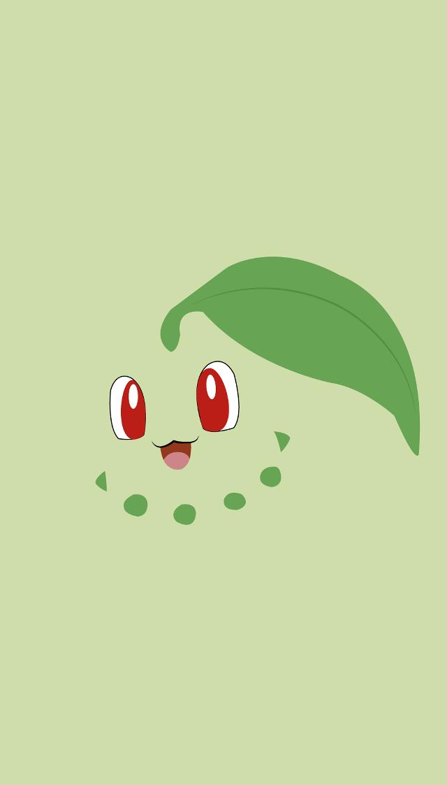 Green leaf red eyes happy free wallpaper - medium preview image