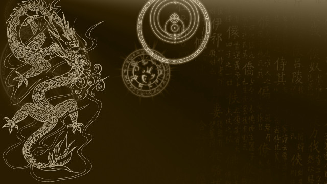 Dragon clock wall writing drawing free wallpaper - medium preview image