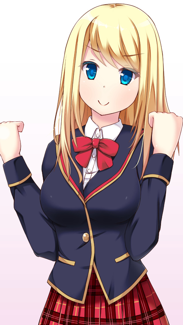 Girl school uniform blue eyes #2 free wallpaper - medium preview image