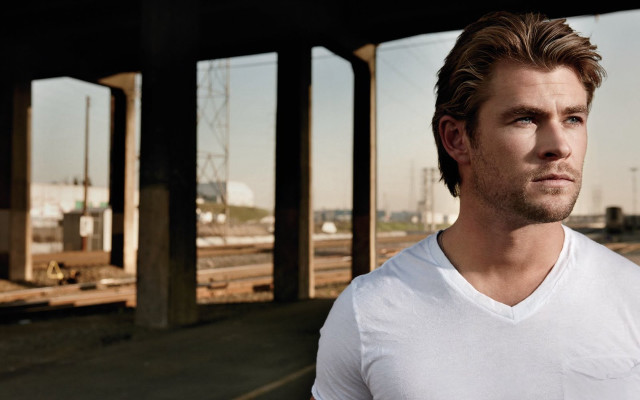 Man white shirt train track free wallpaper - medium preview image
