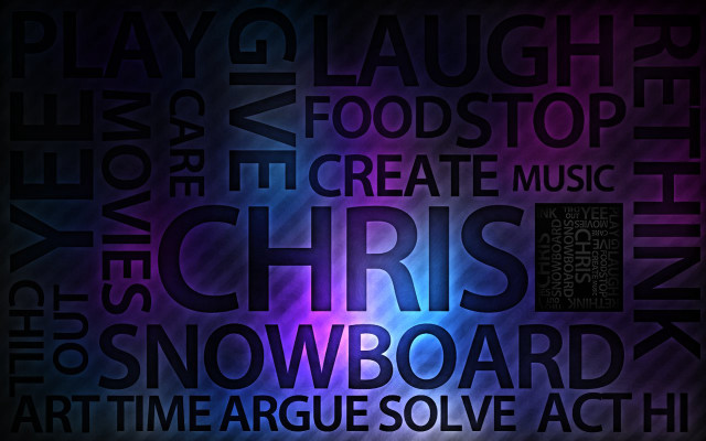 Music album song words cloud free wallpaper - medium preview image