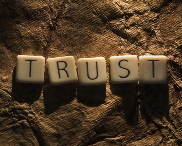 Trust scrabble tiles rock surface free wallpaper - medium preview image
