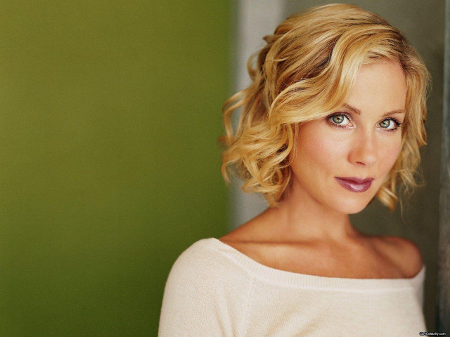 Blonde blue eyes woman white free wallpaper - medium preview image