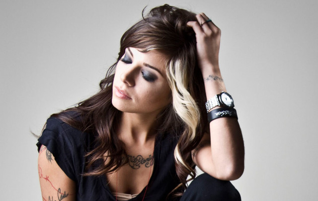Woman tattoos watch black shirt free wallpaper - medium preview image