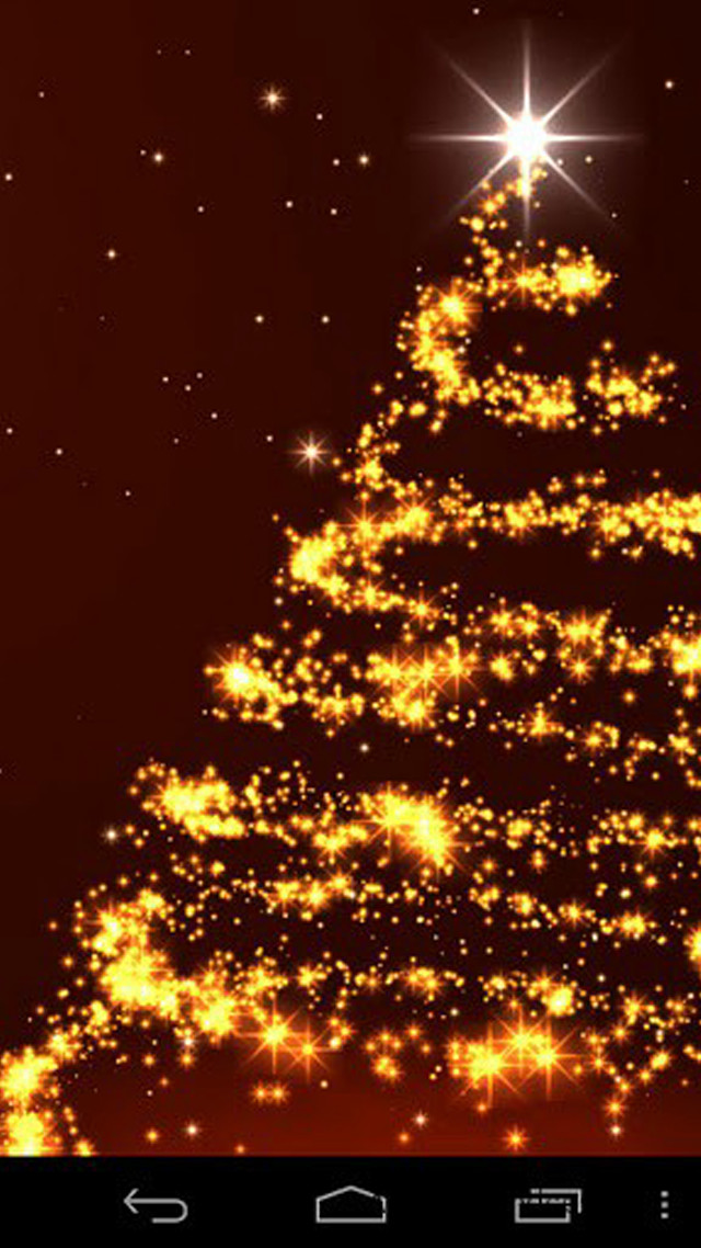 Christmas tree star red background #2 free wallpaper - medium preview image
