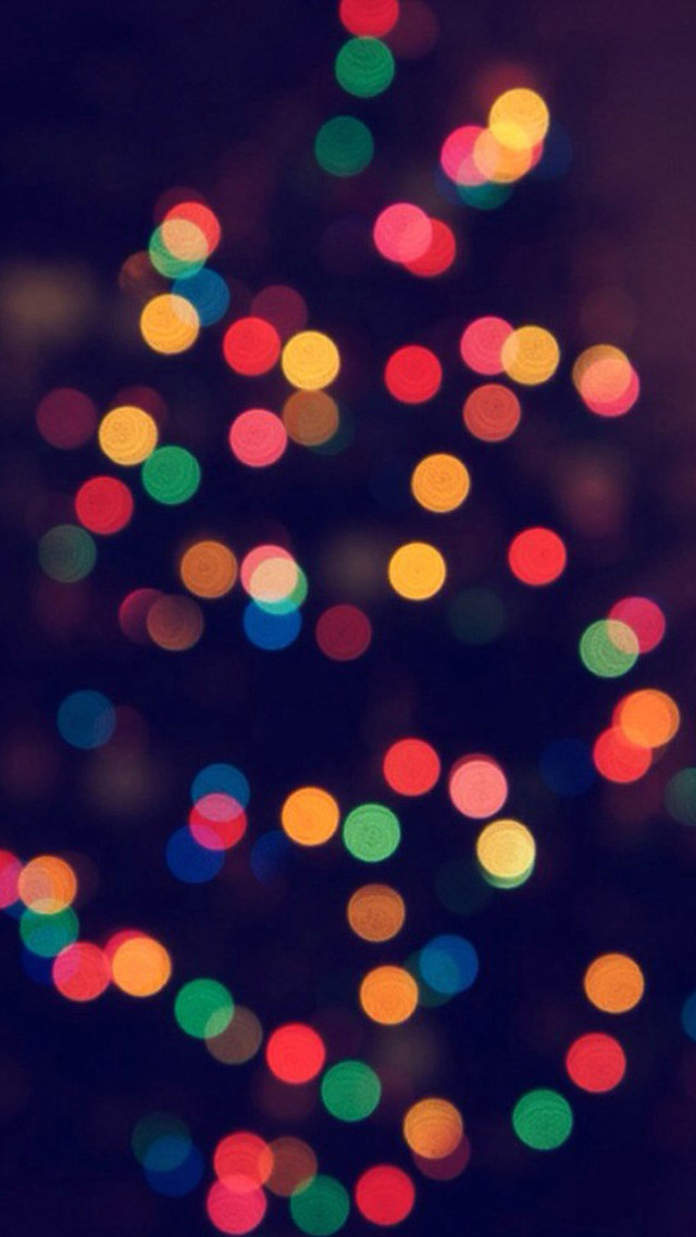 Blurry christmas tree multicolored lights #2 free wallpaper - medium preview image