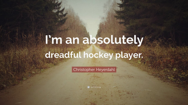 Road quote dreadful hockey player free wallpaper - medium preview image