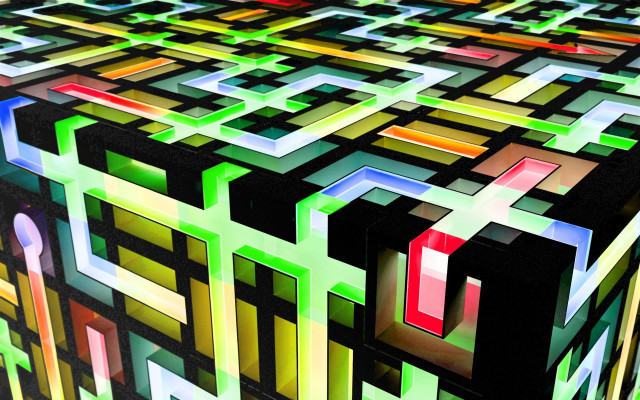Colorful box pattern squares crosses free wallpaper - medium preview image