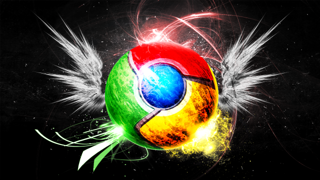 Colorful chrome feather aurora space free wallpaper - medium preview image