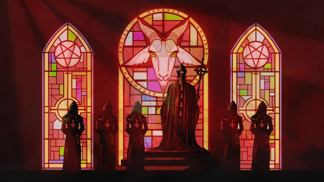 Stained glass window statue woman free wallpaper - medium preview image