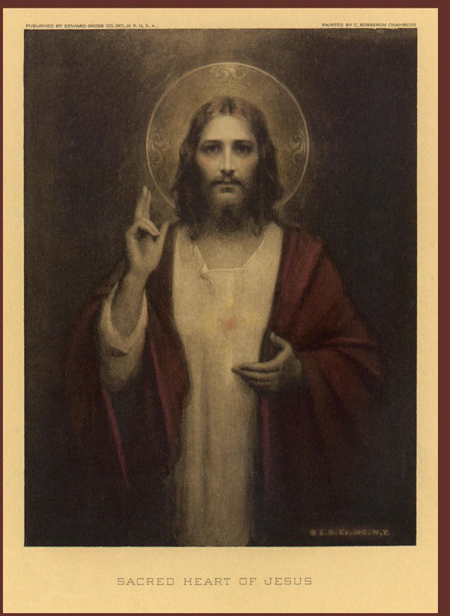 Jesus cigarette red robe painting free wallpaper - medium preview image