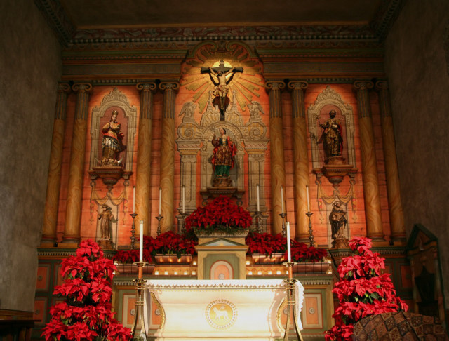 Church cross flowers alter candle free wallpaper - medium preview image