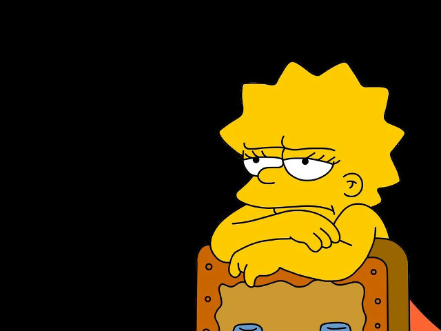 Cartoon character sitting suitcase frown free wallpaper - medium preview image